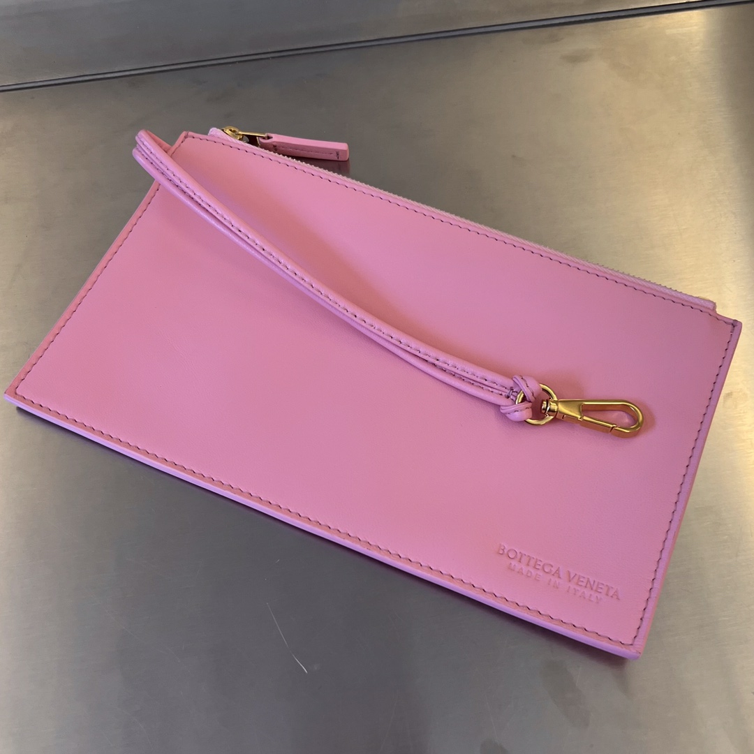 Small Arco Intreccio Leather Tote Bag Pink